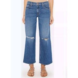 Mother The Down Low Spinner Hover Ripped Ankle Jeans Charming Locals 27